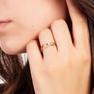 NWT 18k Yellow Gold Plated Fashion Ring